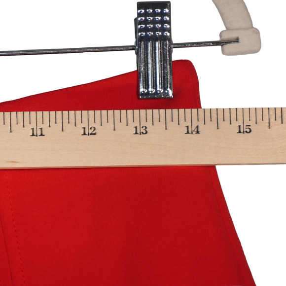 Ann Taylor Loft Mini Skirt Womens Size 0 Orange Lined A Line Stretch High Rise - Picture 7 of 9